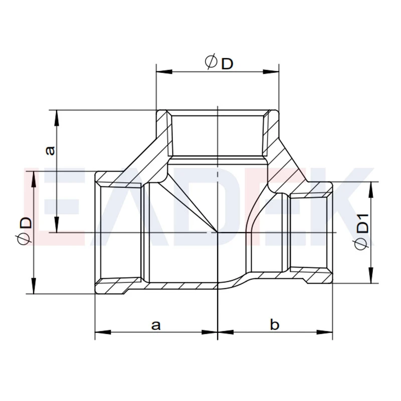 stainless reducing tee drawing stainless reducing tee drawing